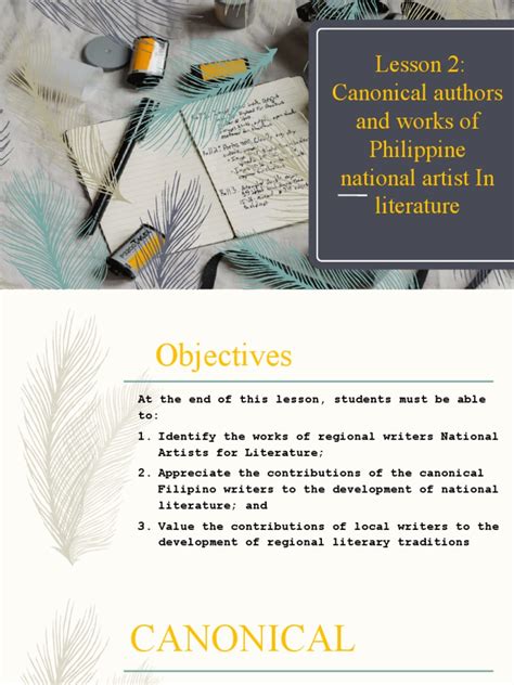 canonical authors in the philippines|The 8 canonical authors and works of Philippine National Artist in .